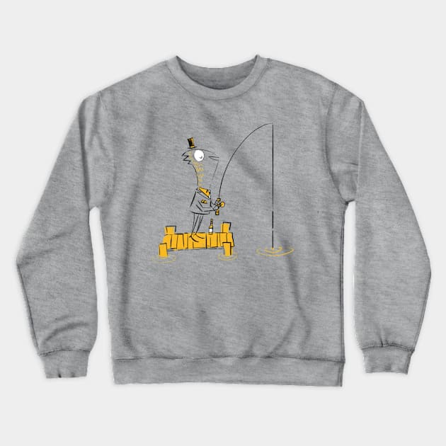 Gone Fishing Crewneck Sweatshirt by timprobert